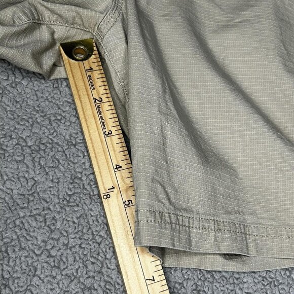 Roark Shorts Mens 32 Tan Camp Short Built-In Belt Hiking YKK Zip Pockets Ripstop - Picture 11 of 12